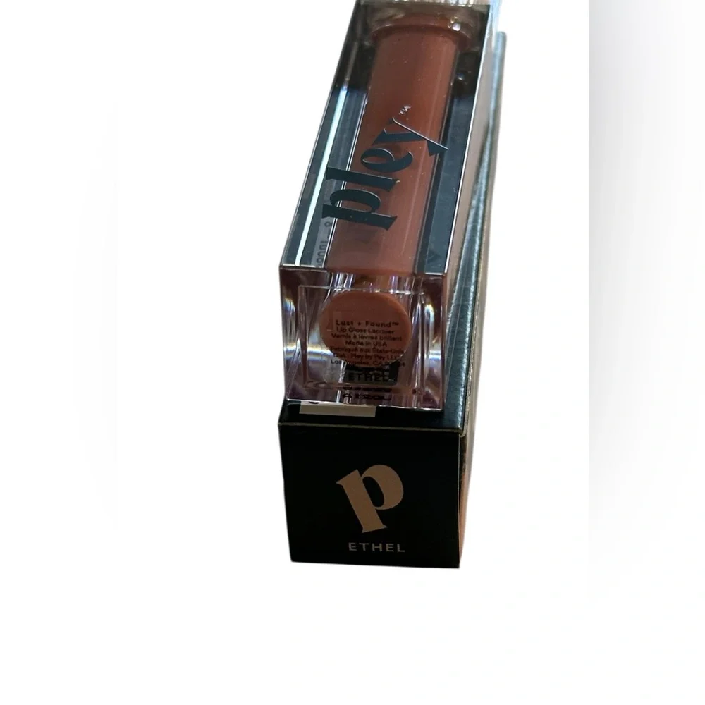 Pley Beauty Lust + Found Glossy Lip Lacquer Ethel Nude Rose NIB - Picture 7 of 8